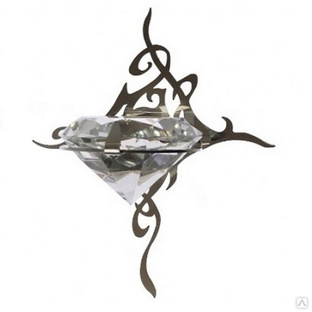 Светильник для сауны Cariitti Kihla (1545830, нерж. сталь, хрусталь) Cariit #1