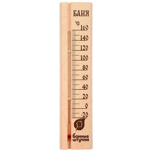 Термометр Баня (24.8х5.3х1.1 см, арт. БШ 18037) Банные Штучки