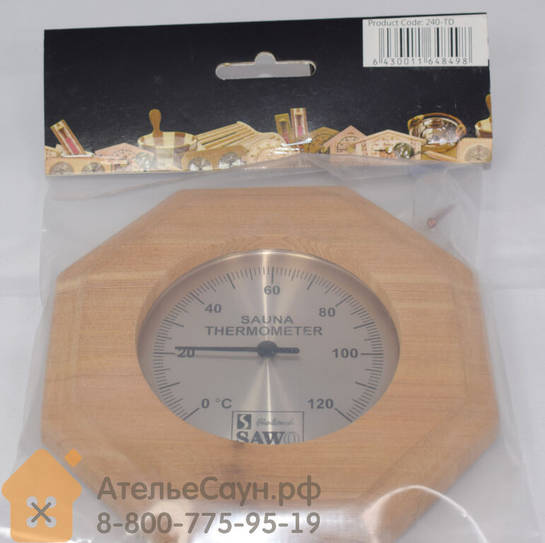 Термометр для бани Sawo 240-ТD АтельеСаун 2