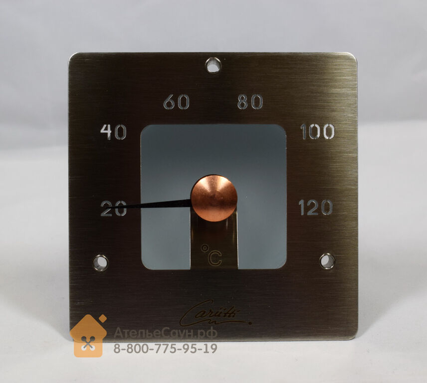 Термометр для сауны Cariitti SQ (1545828, нерж. сталь, требуется 1 оптоволо 2