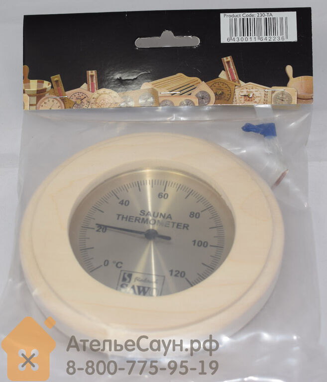 Термометр для сауны Sawo 230-ТA АтельеСаун 2