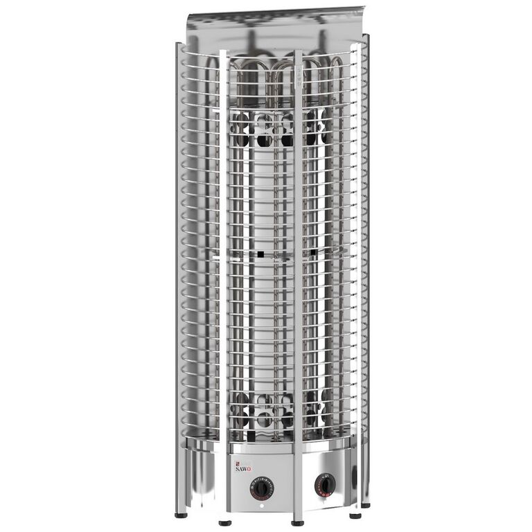 Электрическая печь Sawo Tower TH6-90 NB-WL (с пультом, пристенная, полукруг