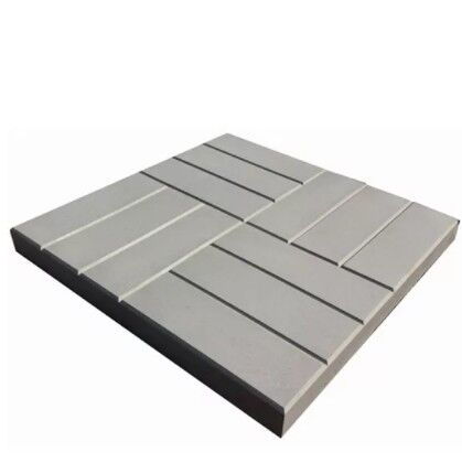 Тротуарная плитка 12 кирпичей серый 500х500х55
