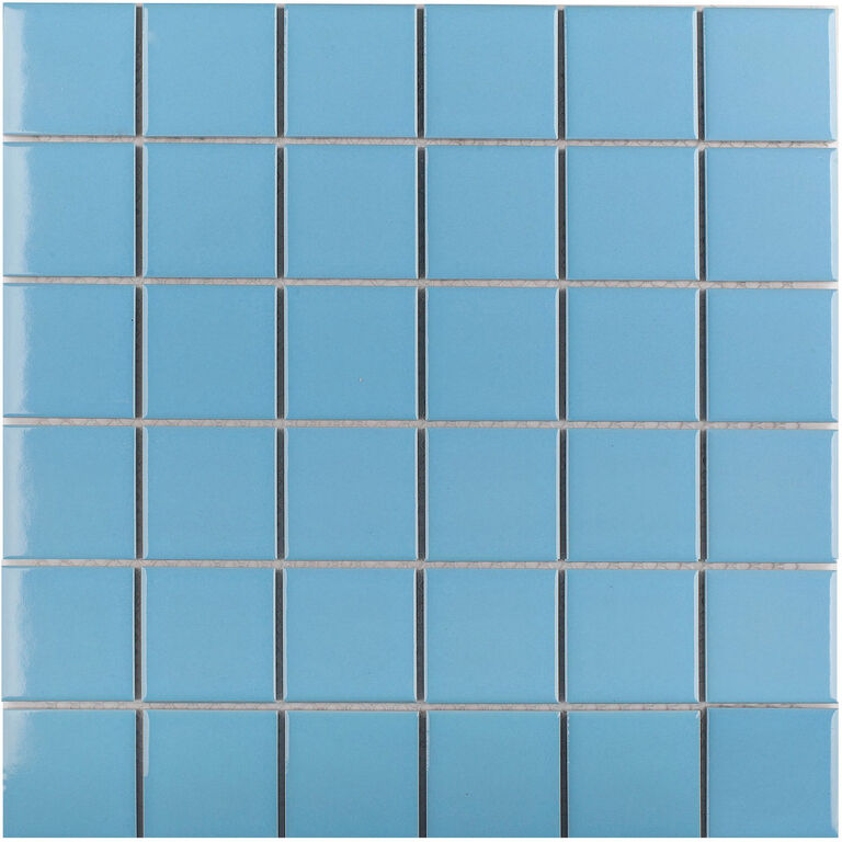 Керамическая мозаика 48х48 Light Blue Glossy 48х48 Starmosaic