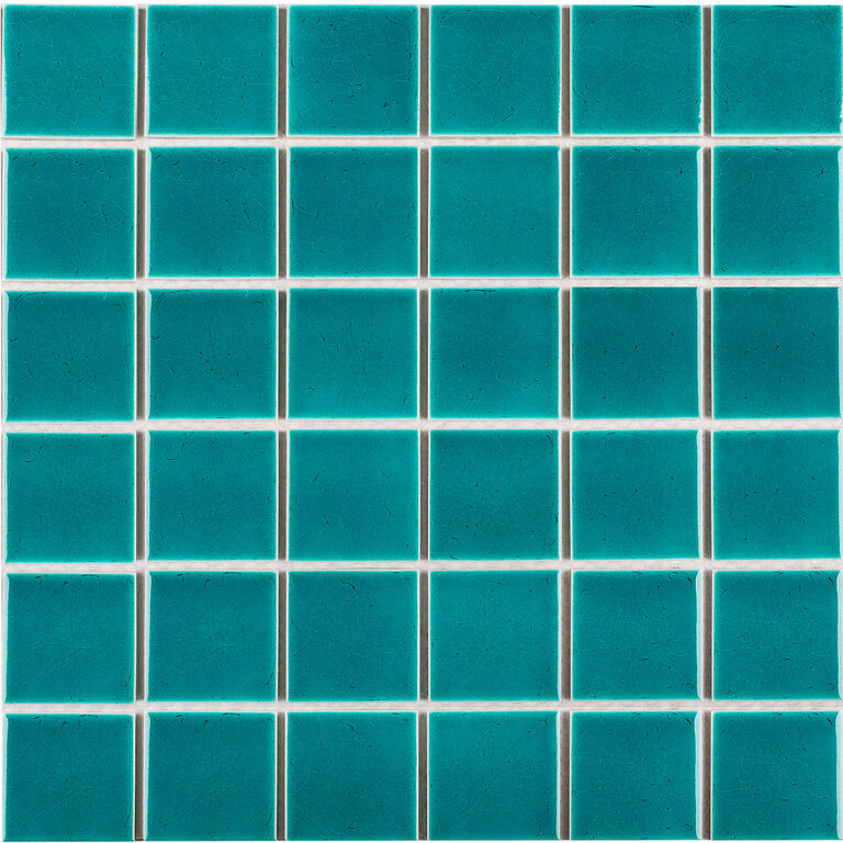Керамическая мозаика 48х48 Crackle Green Glossy 48х48 Starmosaic
