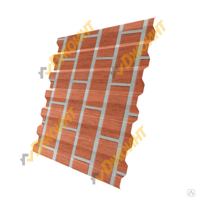 Профнастил С-21 0,5 Printech Red Brick (Красный кирпич)
