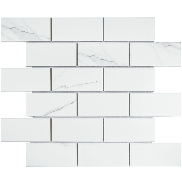 Керамическая мозаика Brick & Metro Brick Carrara Matt Starmosaic