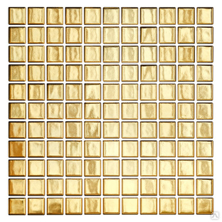 Керамическая мозаика Metal Golden Glossy 25х25 Starmosaic золотая #1