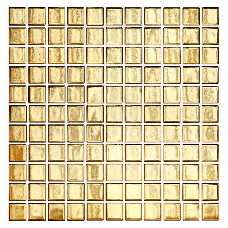 Керамическая мозаика Metal Golden Glossy 25х25 Starmosaic золотая