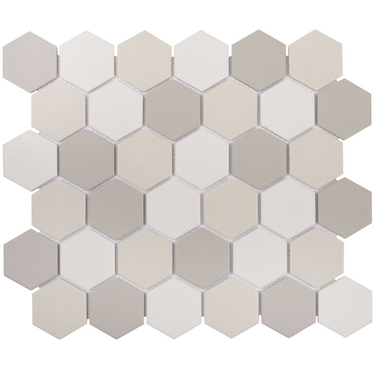 Противоскользящая мозаика Non-Slip Hexagon Small LB Mix Antislip 51x59 Starmosaic