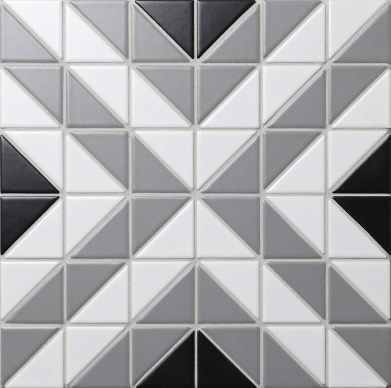 Керамическая мозаика Albion CUBE GREY Starmosaic