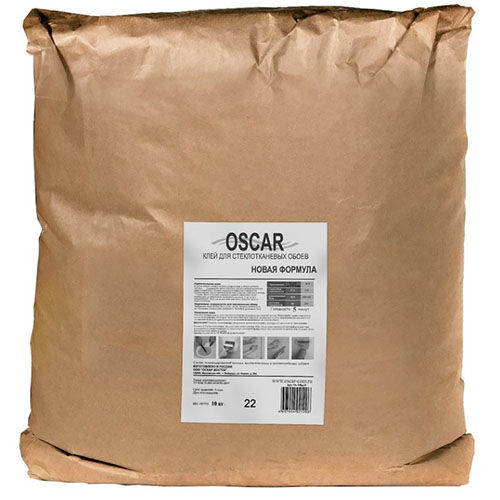 Клей "Oscar" для стеклообоев, строительная фасовка, мешок, 10 кг