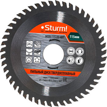 Пильный диск Sturm 9020-115-22-48T