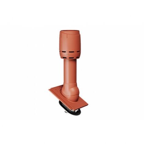 Дефлектор вытяжной вентиляции для плоской черепицы Braas Ø 160/700 мм, цвет: красный