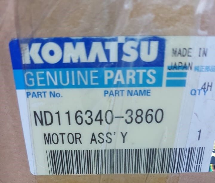 ND116340-3860 мотор отопителя KOMATSU MOTOR ASS'