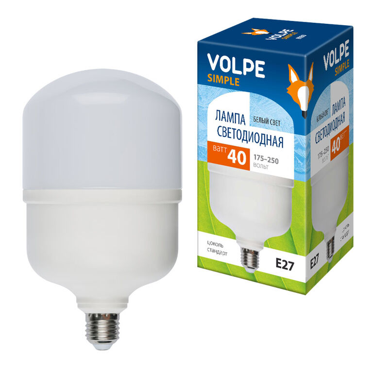 Лампа светодиодная 40Вт LED-M80-40W/NW/E27/FR/S Volpe UL-00002905