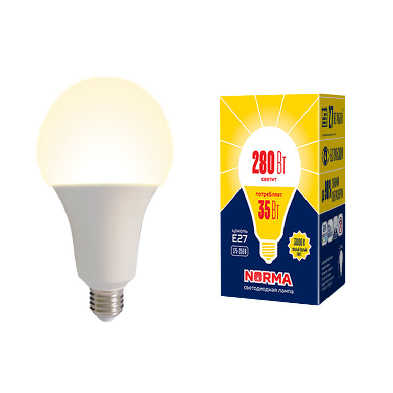 Лампа светодиодная 35Вт LED-A95-35W/3000K/E27/FR/NR Volpe UL-00005607