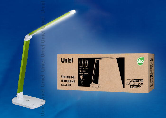 Светильник настольный TLD-521 Green/LED/800Lm/5000K/Dimmer Uniel 10083