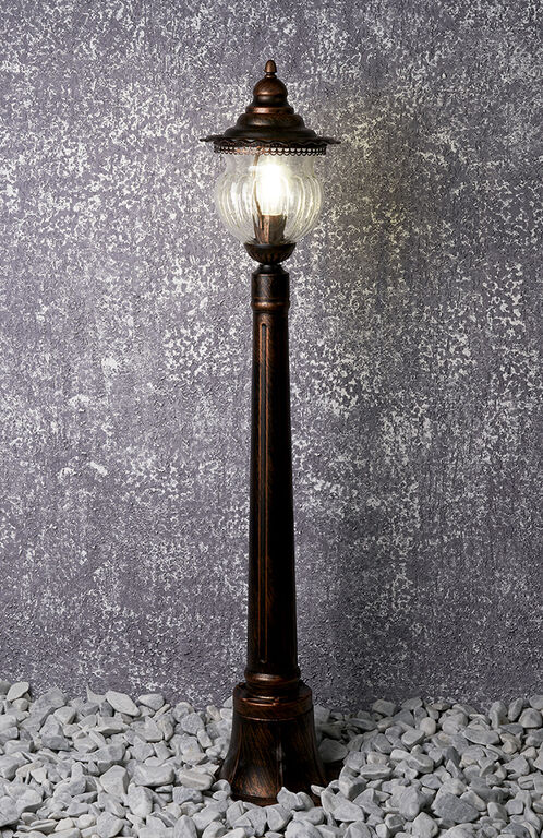 Светильник столбик уличный Feron PL596 41173 60W 230V E27 коричневый