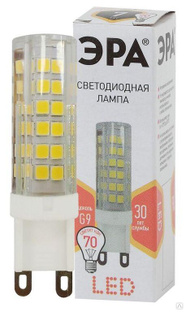 Лампа светодиодная JCD-7w-220V-corn ceramics-827-G9 560лм ЭРА Б0027865 Эра 
