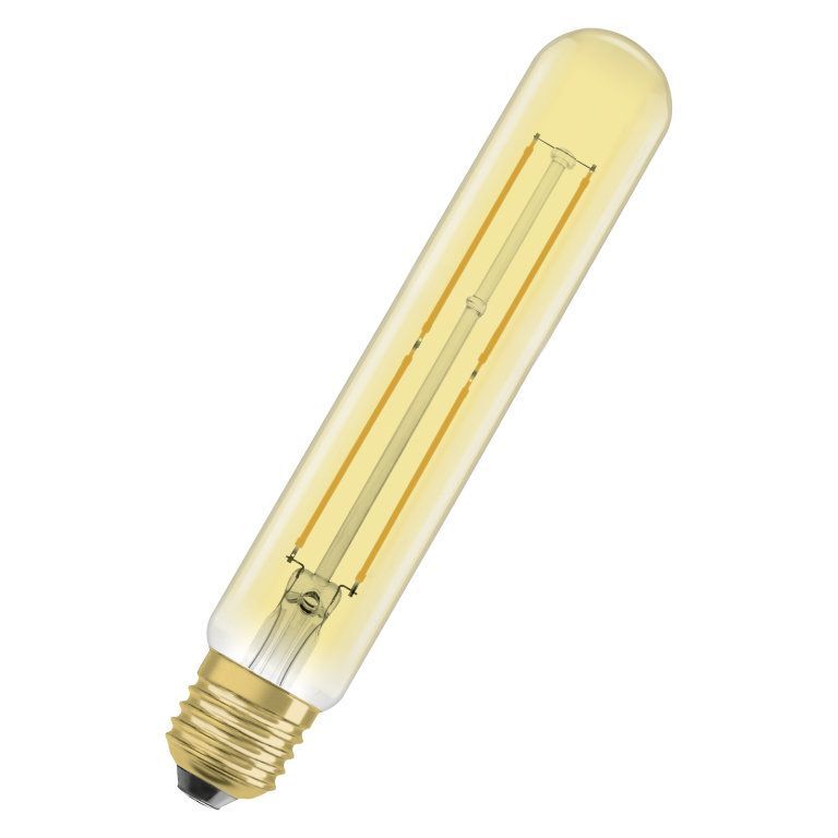Лампа светодиодная Vintage 1906 LED CL TubularFIL GOLD 354W/824 E27 204x29мм OSRAM