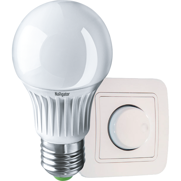 Лампа светодиодная LED 10вт Е27 диммируемая белый (14123 NLL-A60) Navigator
