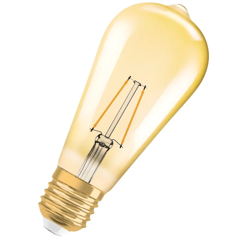 Лампа светодиодная капля Osram LED Vintage CLAS ST64 34 4W/824 380lm E27 Filament OSRAM