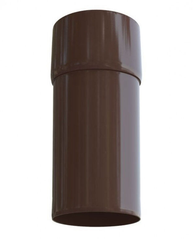 Труба водосточная с муфтой 4м Альта Профиль Элит, цвет Коричневый