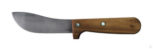 Нож разделочный шкуросъёмный 13 см Я2-ФИН-4
С деревянной ручкой, лезвие - углеродистая сталь. #1