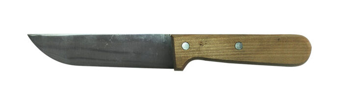 Нож для отделения кишок от брызжейки Я2-ФИН-8, лезвие 15 см