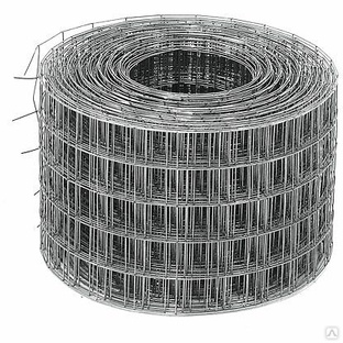 Сетка рулонная узкая ширина 350 мм длина 50 м ячейка 50х50 мм диаметр 1,6 мм 