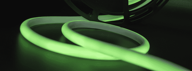 Термостойкая светодиодная лента зеленого свечения SWG