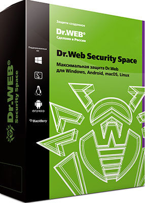 Антивирус Dr.Web Security Space на 12 мес. для 3 лиц