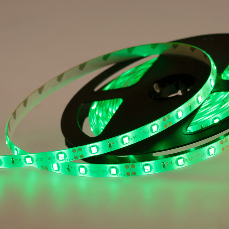 LED лента силикон, 8 мм, IP65, SMD 2835, 60 LED/m, 12 V, цвет свечения зеленый "Lamper" 1