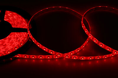 LED лента силикон, 8 мм, IP65, SMD 2835, 60 LED/m, 12 V, цвет свечения красный "Lamper"