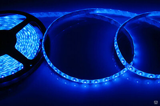 LED лента силикон, 8 мм, IP65, SMD 2835, 60 LED/m, 12 V, цвет свечения синий "Lamper" #1