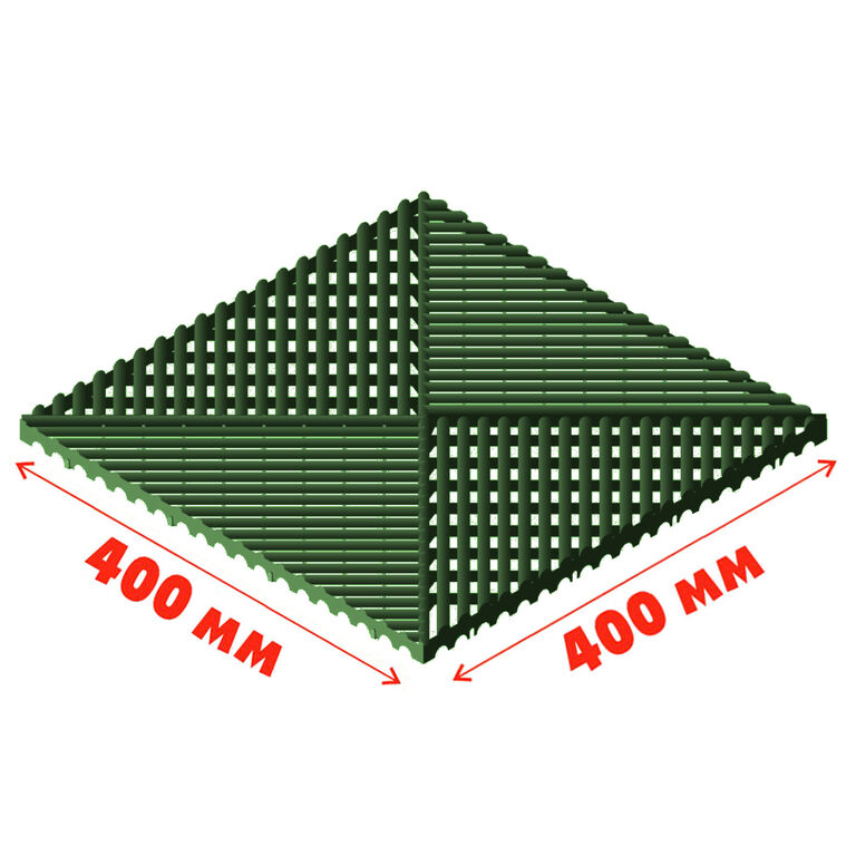 Газонная решетка "ап" зеленая 400*400*18 мм (1,5 т/м2) Альта-профиль