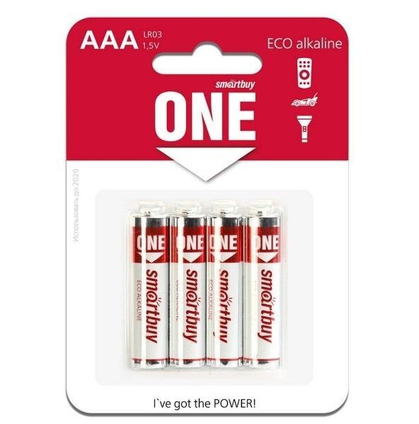 Батарейка AAA LR03 Smartbuy Alkaline