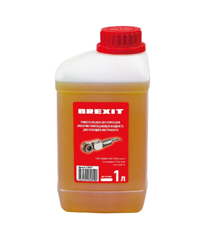 Смазочно-охлаждающая жидкость BREXIT, 1 л, для нарезки резьбы