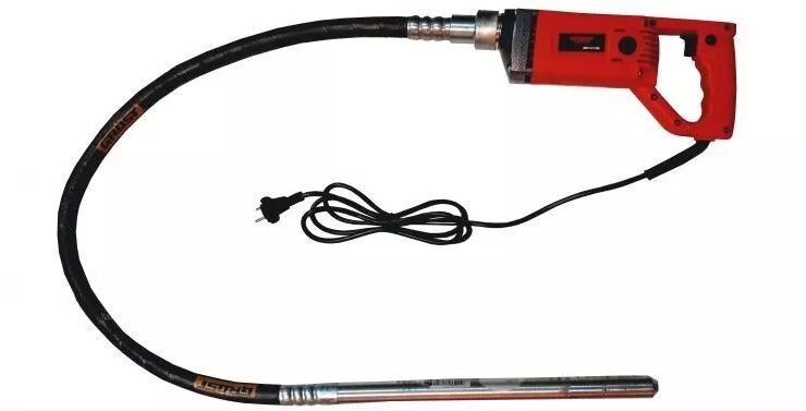 Глубинный вибратор электрический GROST VGP800/1/35 (гибкий вал 1 м, булава 35 мм маятниковая)