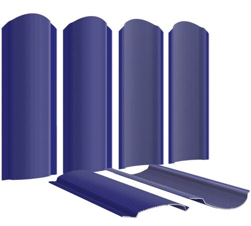 Штакетник металлический Фигурный 110 мм RAL5002 Синий Ультра полиэфирная эмаль в цвет