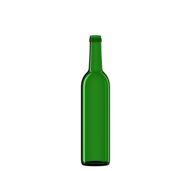 Зеленая винная бутылка "Bordo" 700 мл
