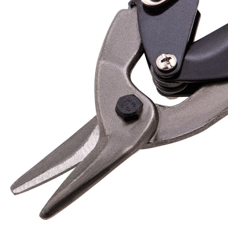 Ножницы по металлу, 250 мм, левые, обрезиненные рукоятки Matrix 4