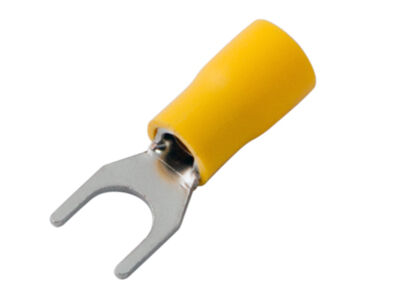 Наконечник вилочный изолированный желтый 6.5 мм 4-6 мм.кв. (НВи 6.0-6 / НВи 5,5-6) Rexant 1