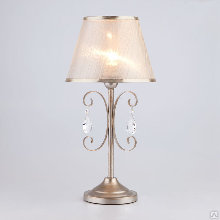 Лампа настольная в классическом стиле Eurosvet Liona 01051/1 серебро