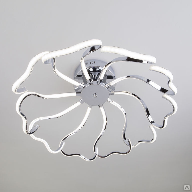 Светильник потолочный светодиодный Eurosvet Begonia 90095/10 хром 100W