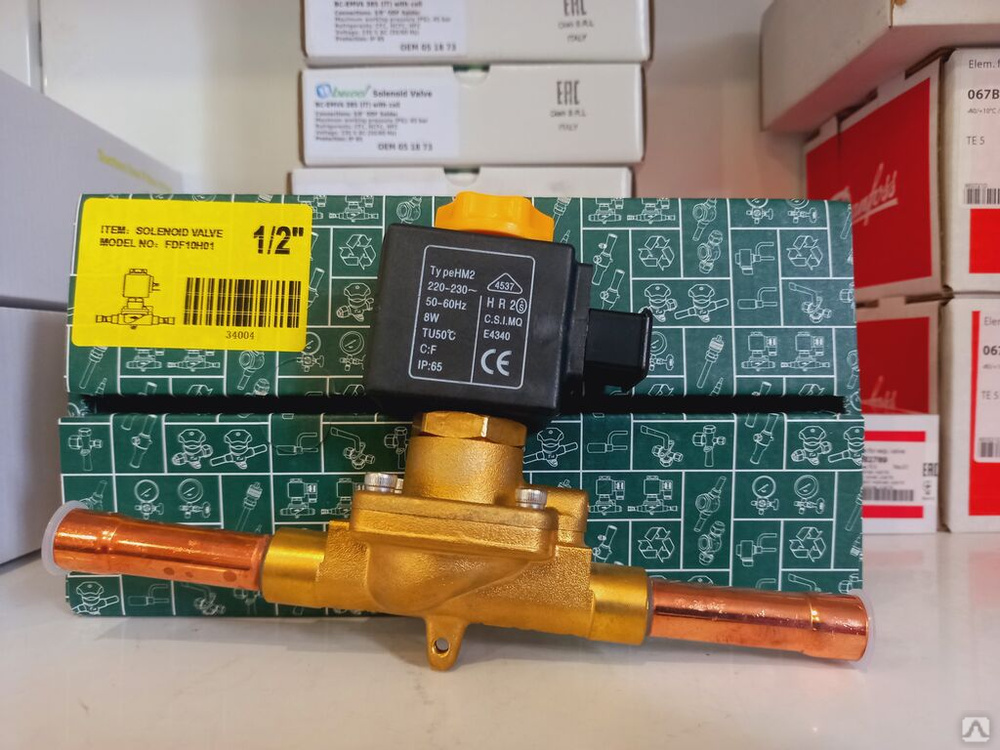 Вентиль соленоидный DCF - FH04 - 00 - AC220A 1/2 с катушкой, цена в ...