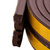 Уплотнитель резиновый 6 м, профиль "E", коричневый Сибртех #3