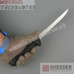 Нож разделочный рыбный для удаления чешуи 3235z 15 см.
С зубцами, черная пластиковая ручка.
Giesser (Германия). #1