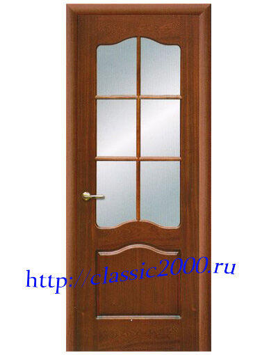 Дверь деревянная из массива витражная "Успех-2" 2000 х 700 х 40